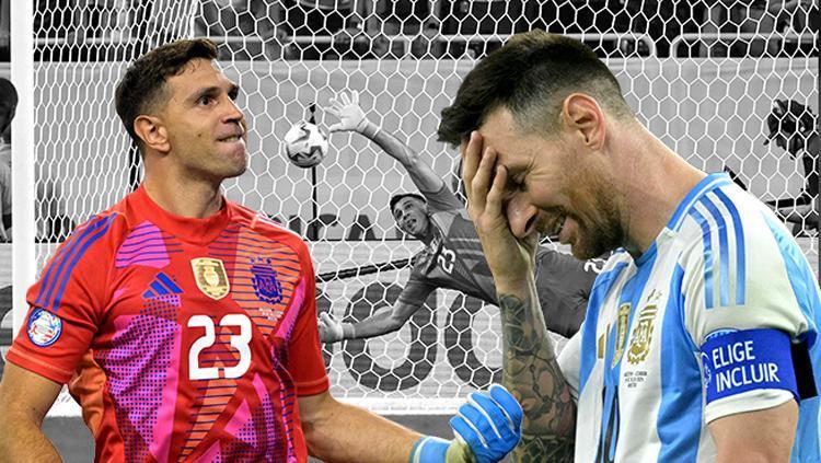 Lionel Messi penaltı kaçırdı, Emiliano Martinez yine maça damga vurdu! Yarı final…